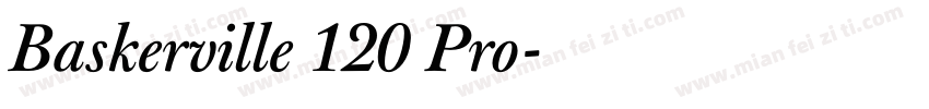 Baskerville 120 Pro字体转换